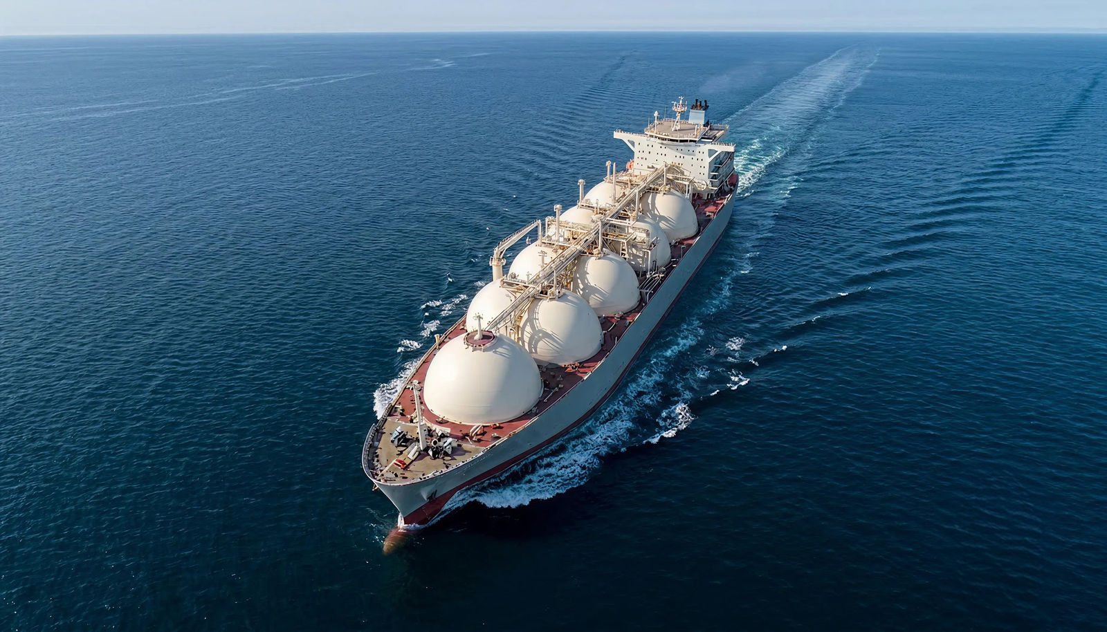 LNG gas carrier at sea